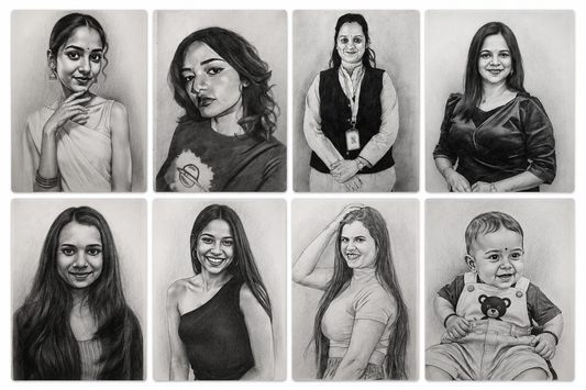 Handmade Pencil Sketch Portrait