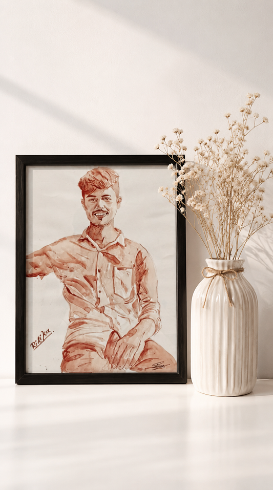 Custom Blood Portrait Painting
