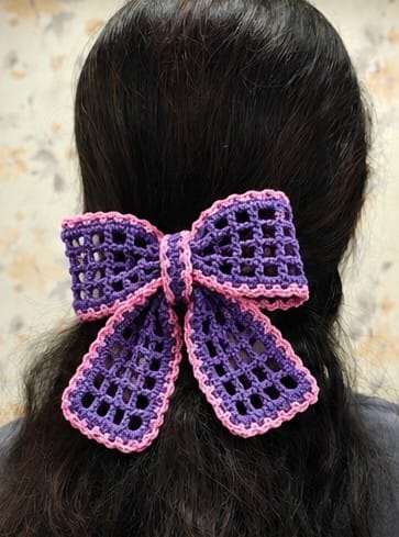 Mesh Bow Hair Clip