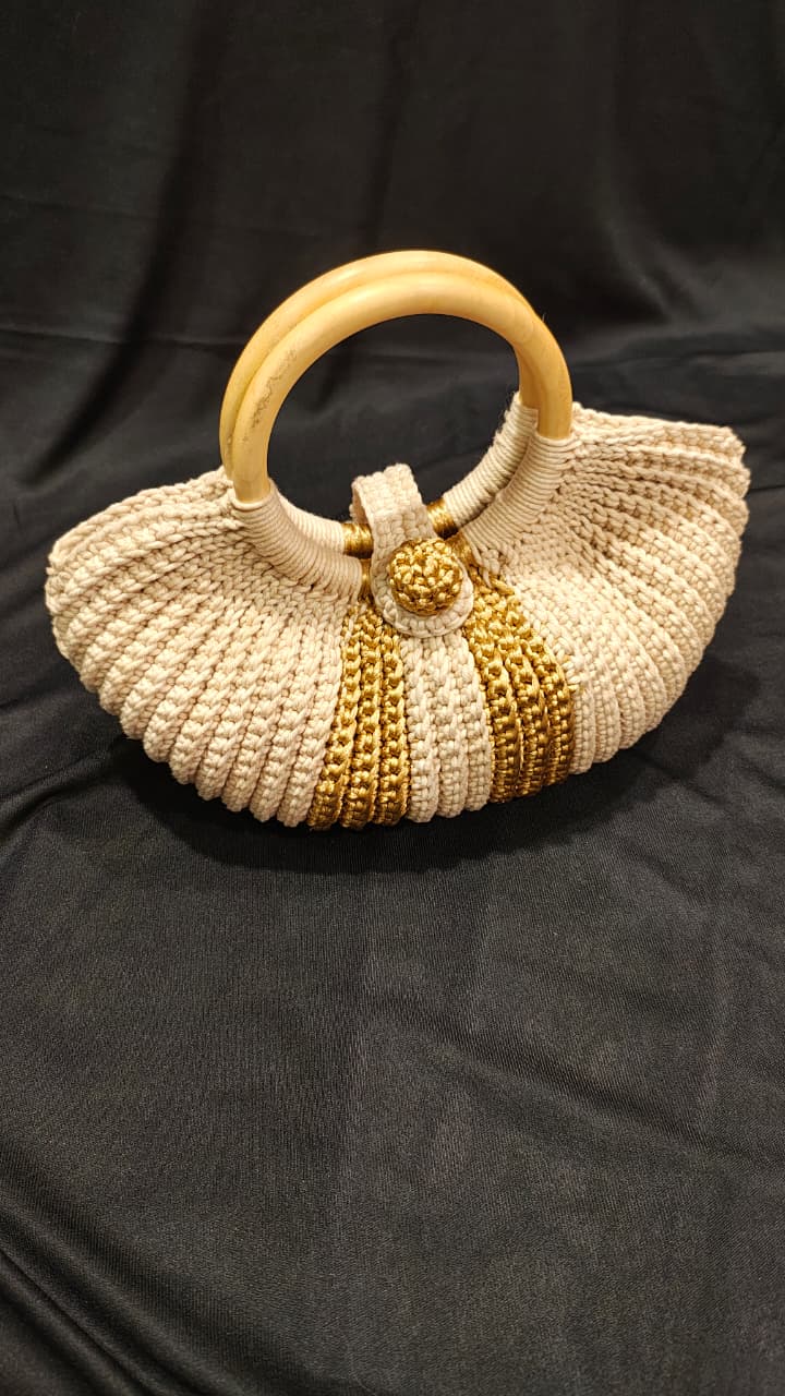 Handmade Crochet Shell Bag