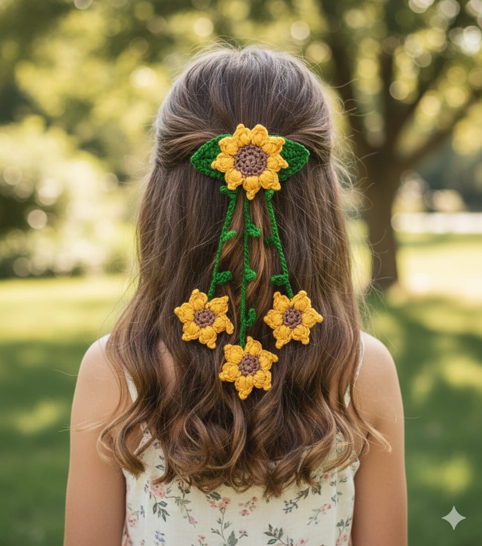 Sunflower Hair Clip